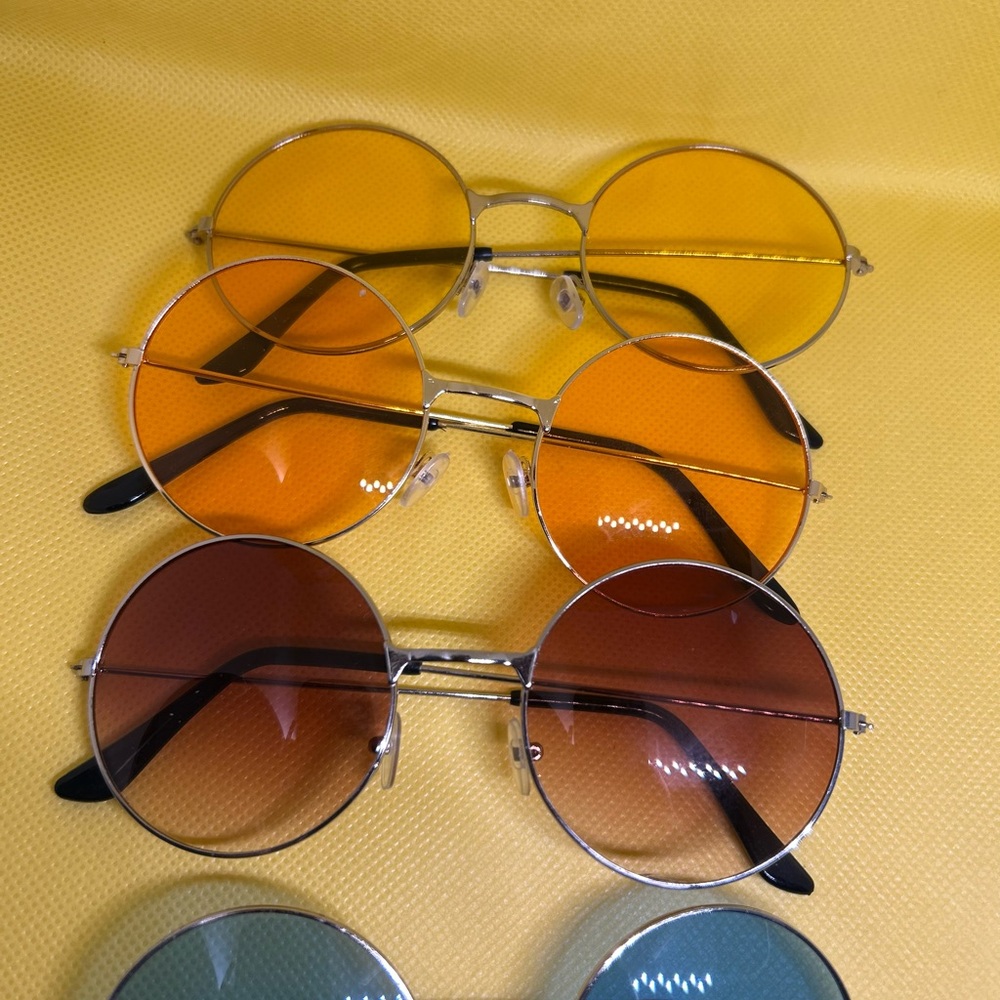 Round Sunglasses vintage 70s disco john lennon